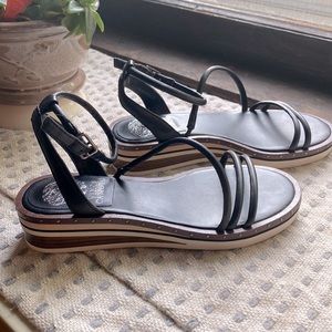 Vince Camuto blank ankle strap platform sandals/ 6